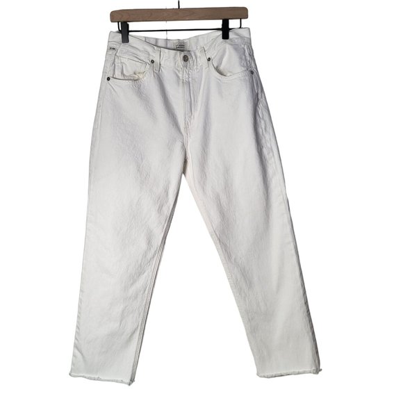 Citizens Of Humanity Denim - Citizens of Humanity Daphne Crop Women's SZ 29 Organic Cotton White Jeans